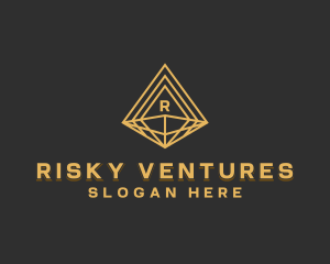 Corporate Diamond Pyramid logo design