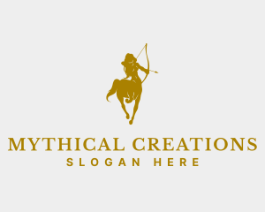 Mythical Centaur Archer logo design