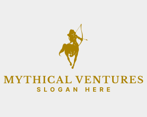 Mythical Centaur Archer logo design