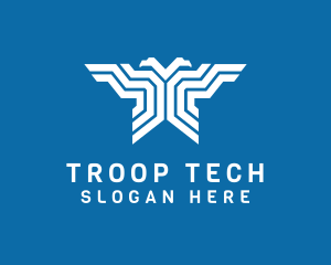 Eagle Troop Line Art logo