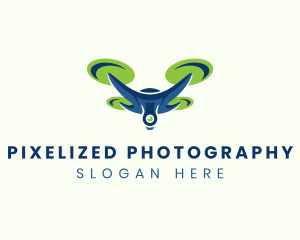 Propeller Drone Camera logo design