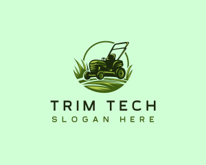 Lawn Grass Mower logo design