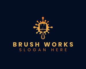 Paint Brush Renovation logo design