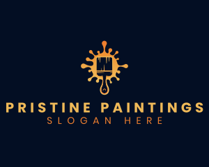 Paint Brush Renovation logo design