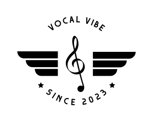 Musical Record Wings logo design