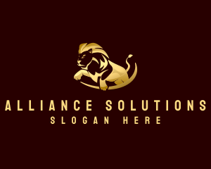 Premium Lion Agency logo design