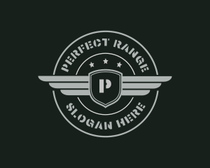 Army Military Wings logo design