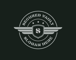 Army Military Wings logo design