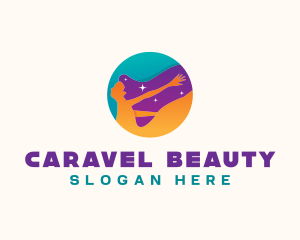 Beauty Woman Hair logo design