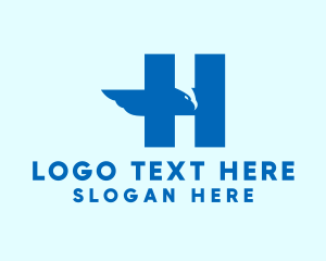 Eagle - Eagle Letter H logo design
