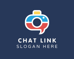 Cute Camera Chat logo design