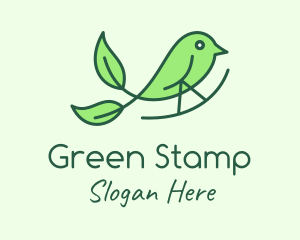 Green Leaf Finch logo design