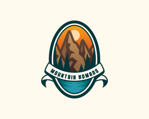 Mountain Peak Hiking logo design