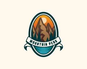 Mountain Peak Hiking logo design