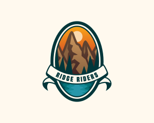 Mountain Peak Hiking logo design