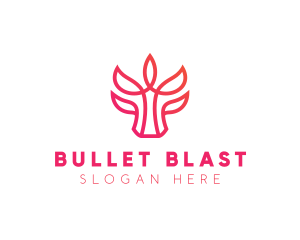 Bull Leaf Plant logo design