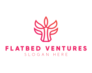 Bull Leaf Plant logo design