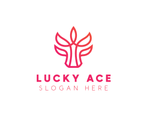 Bull Leaf Plant logo design