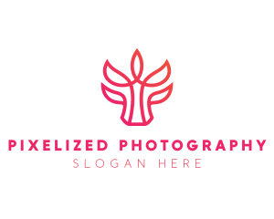 Bull Leaf Plant logo design