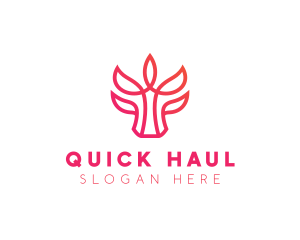 Bull Leaf Plant logo design