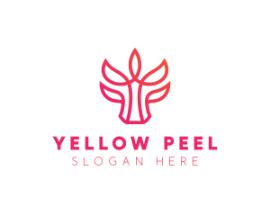 Bull Leaf Plant logo design