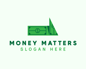 Dollar Money Arrow logo design