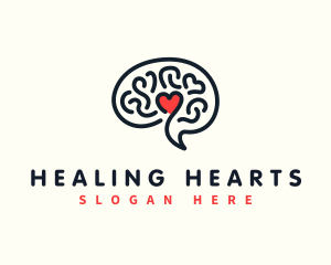 Love Mental Health  logo design