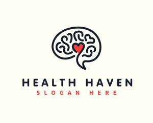 Love Mental Health  logo design