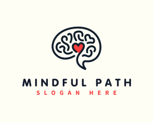 Love Mental Health  logo design