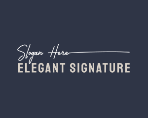 Generic Signature Brand logo design