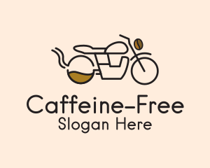 Coffee Delivery Motorcycle logo design