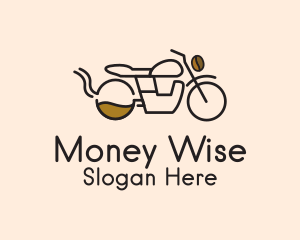 Coffee Delivery Motorcycle logo