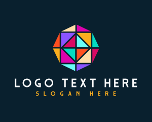 Geometric Modern Polygon logo