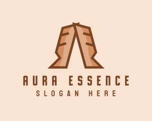 Brown Bread Letter A logo design