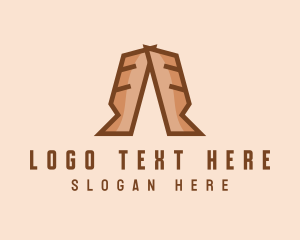 Sourdough - Brown Bread Letter A logo design
