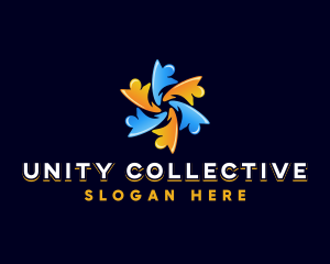 Human Community Unity logo design