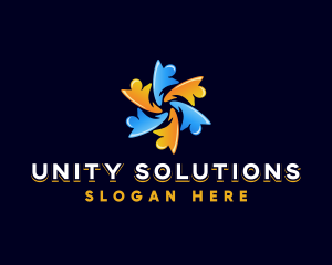 Human Community Unity logo design