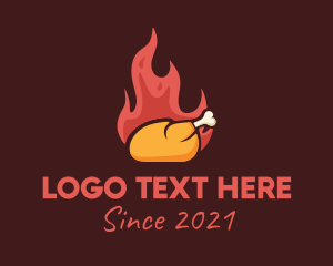 Hot Roast Chicken BBQ logo