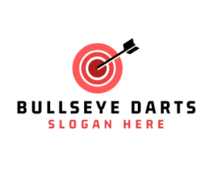 Bullseye Target Arrow logo design