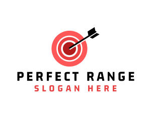 Bullseye Target Arrow logo design