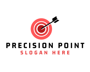 Bullseye Target Arrow logo design