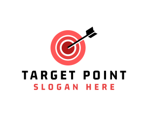 Bullseye Target Arrow logo design