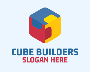 Toy Cube Puzzle logo design