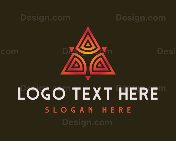 Tribal Modern Triangle Logo