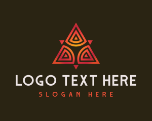 Tribal Modern Triangle logo