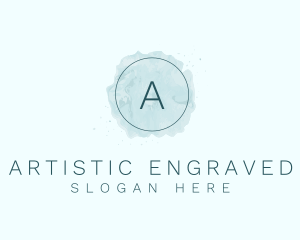 Circle Watercolor Artist logo design