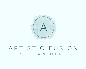 Circle Watercolor Artist logo design