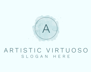 Circle Watercolor Artist logo design