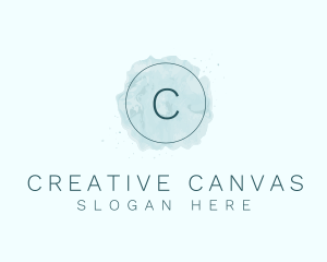 Circle Watercolor Artist logo design