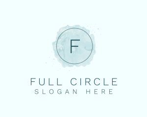 Circle Watercolor Artist logo design